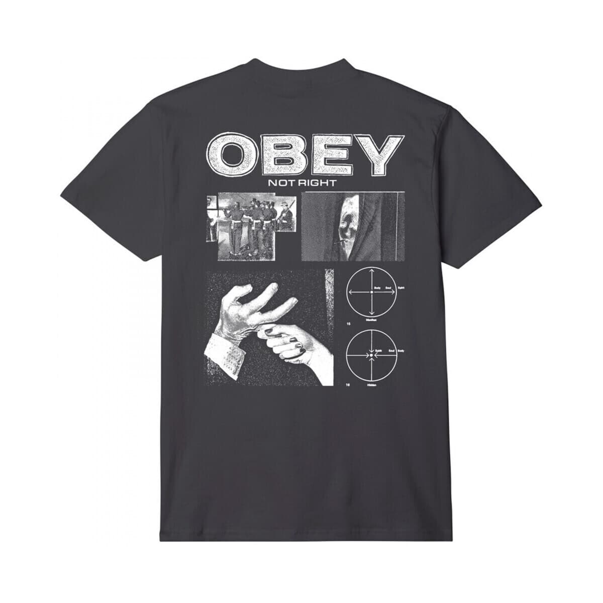 Men's T-Shirts Obey Black