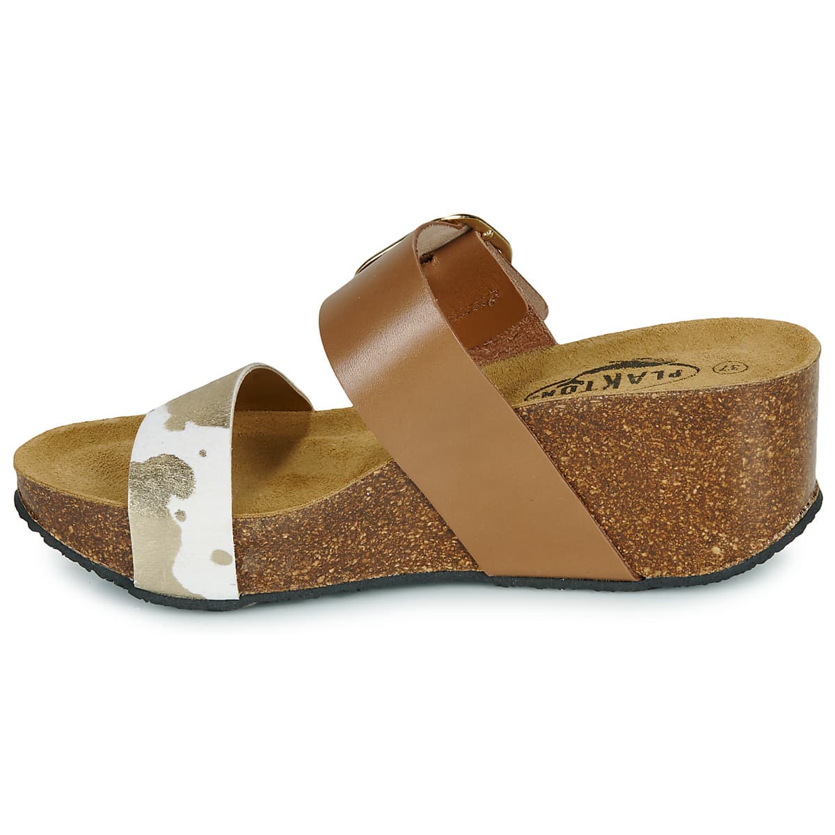 Women's Mules Plakton Brown