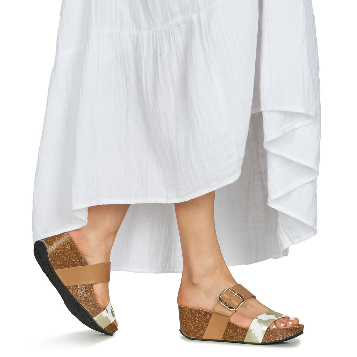 Women's Mules Plakton Brown