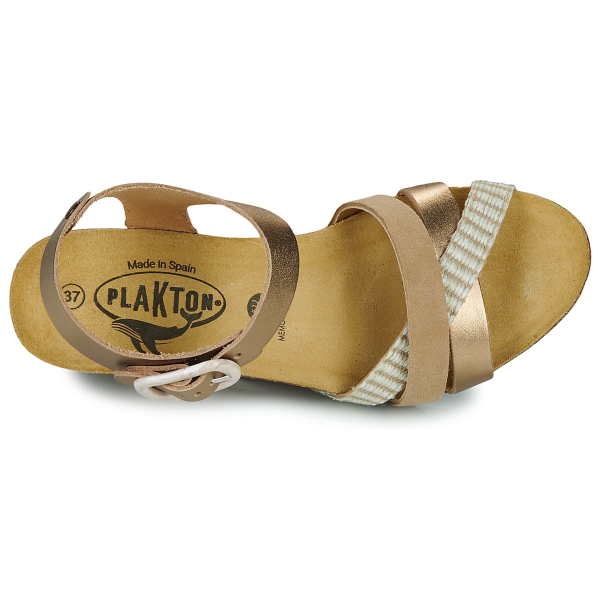 Women's Platforms Plakton Gold