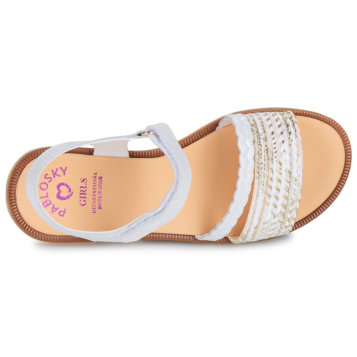 Girls' Sandals Pablosky White