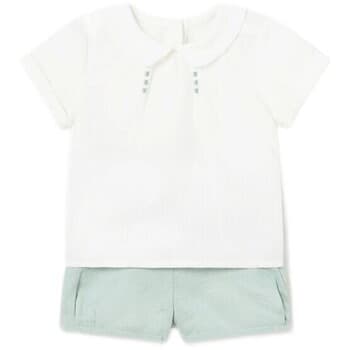 Πουκάμισο με μακριά μανίκια Mayoral 1216 Conjunto 2 piezas ceremonia lino Turquesa