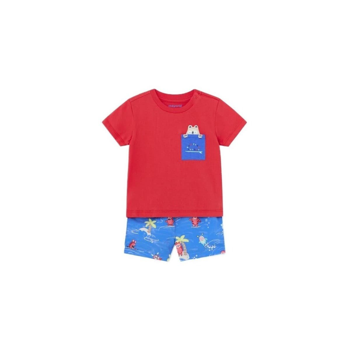 Σετ Mayoral 1650 Conjunto camiseta bañador Azul