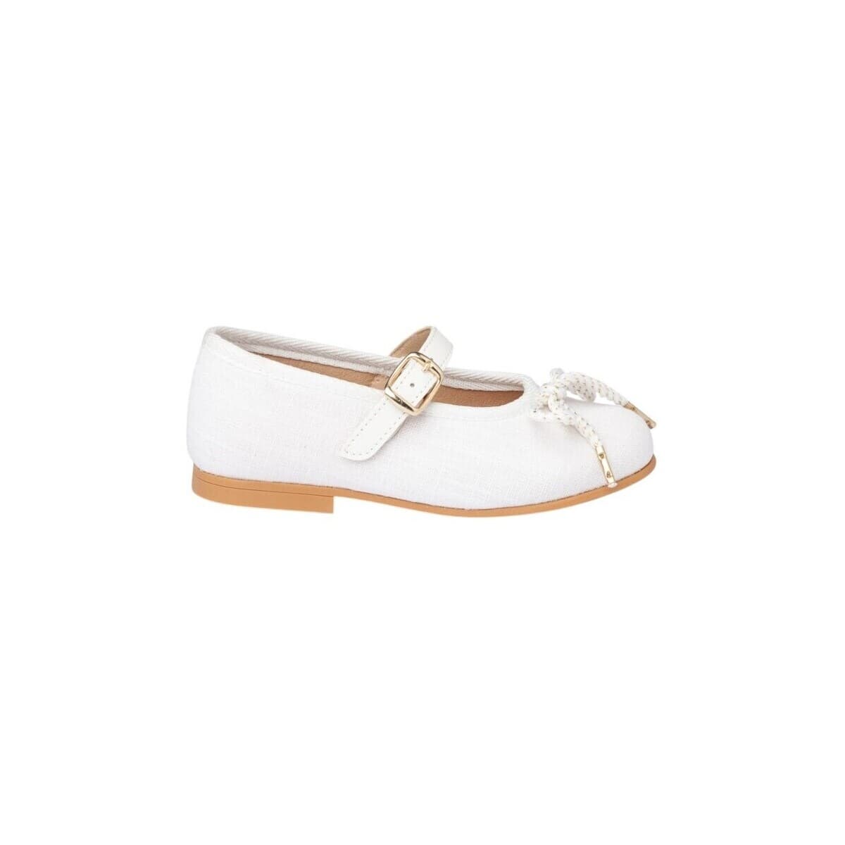 Angelitos 1557 BAILARINA LINO HEBILLA Blanco