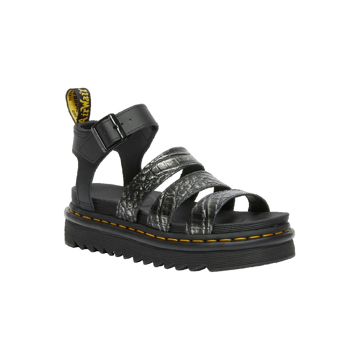 Women's Platforms Dr. Martens Gray