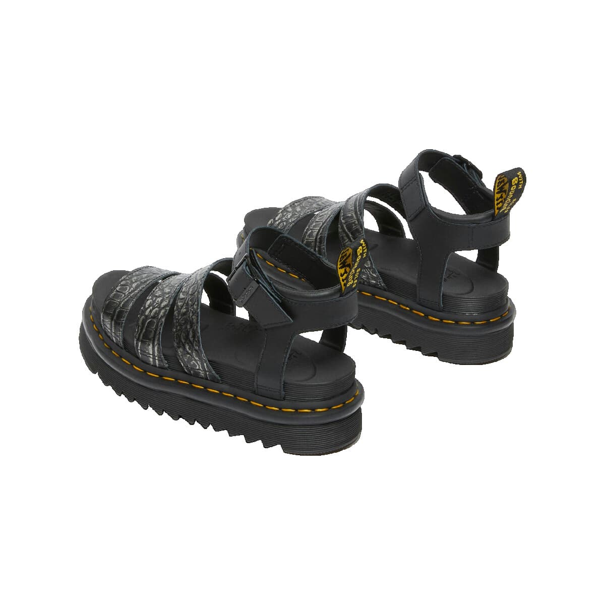 Women's Platforms Dr. Martens Gray
