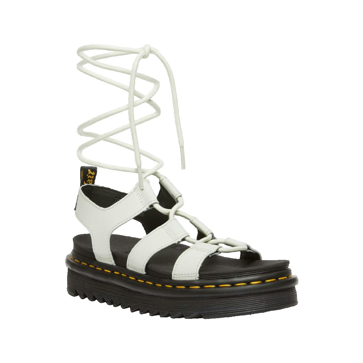 Women's Platforms Dr. Martens White