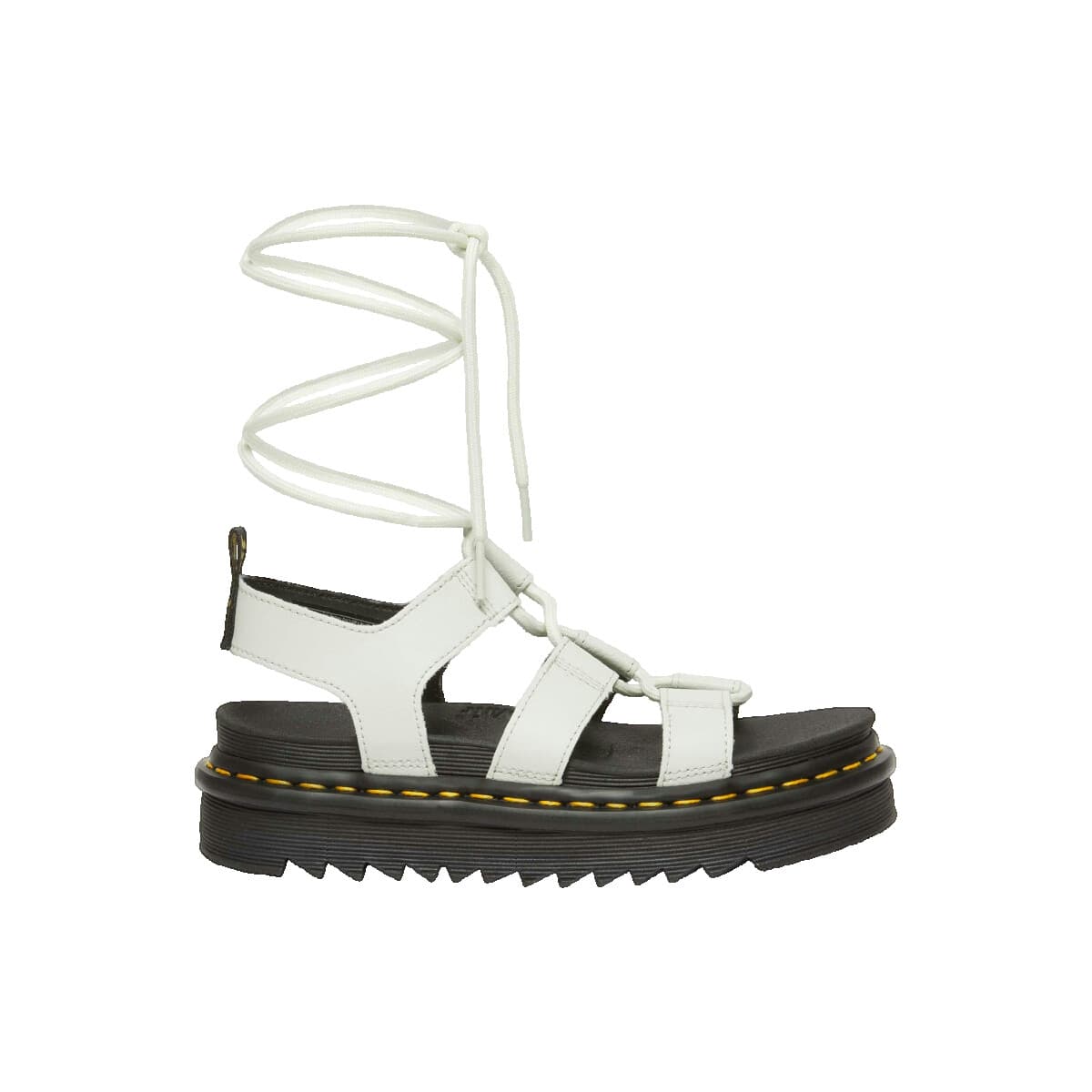 Women's Platforms Dr. Martens White