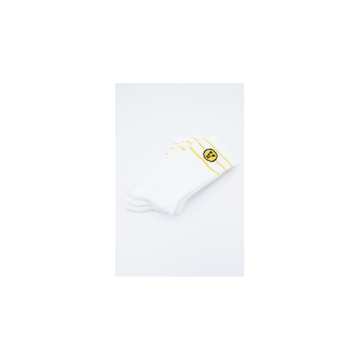 Men's Socks Yellow White