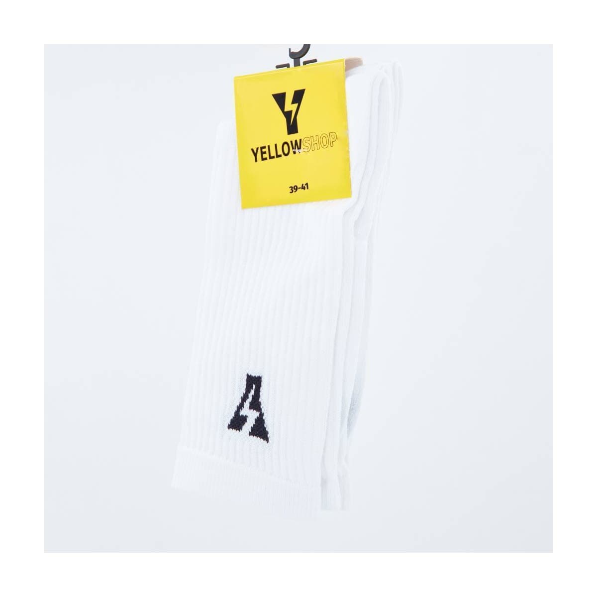 Women's Socks Yellow White