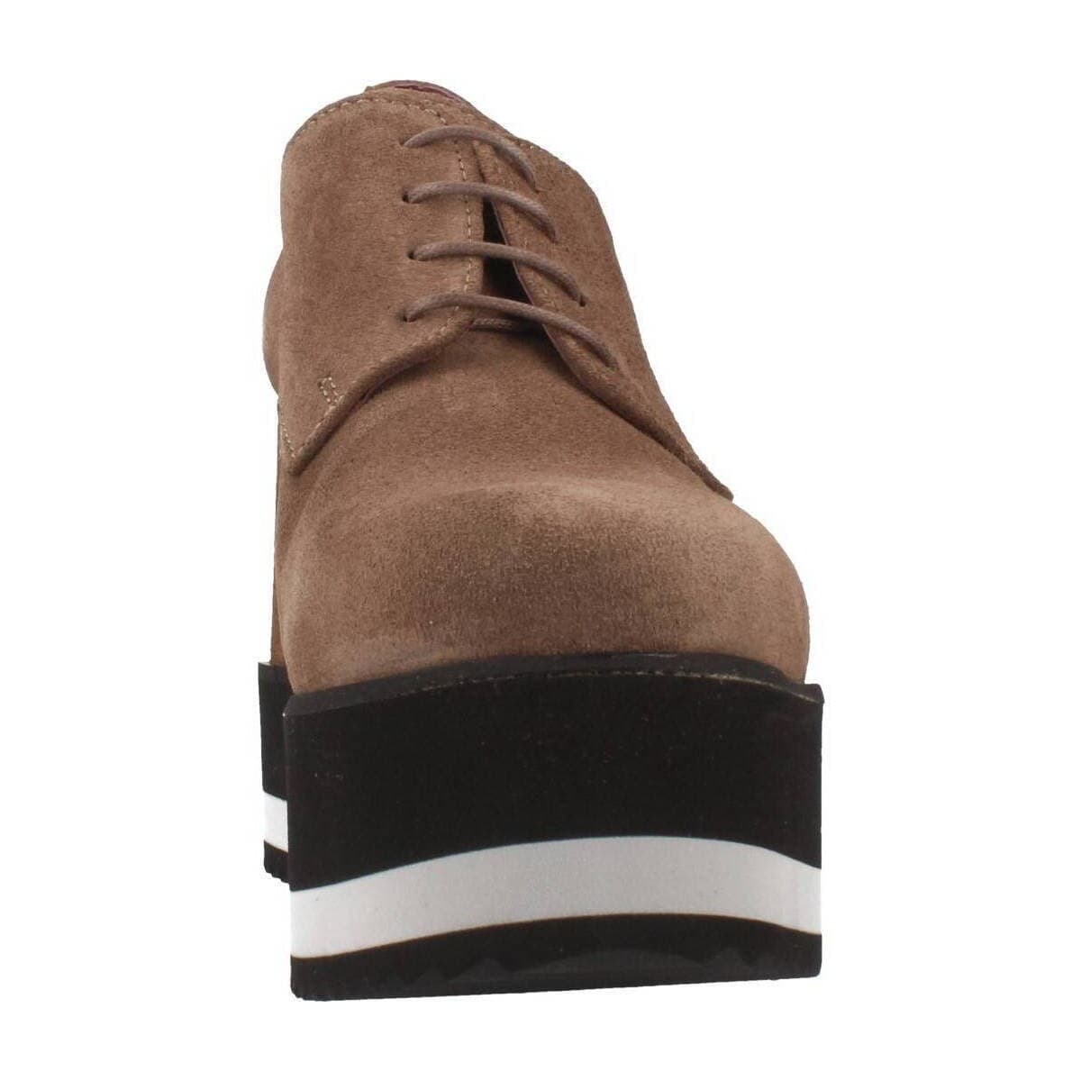 Women's Derby Shoes Yellow Brown