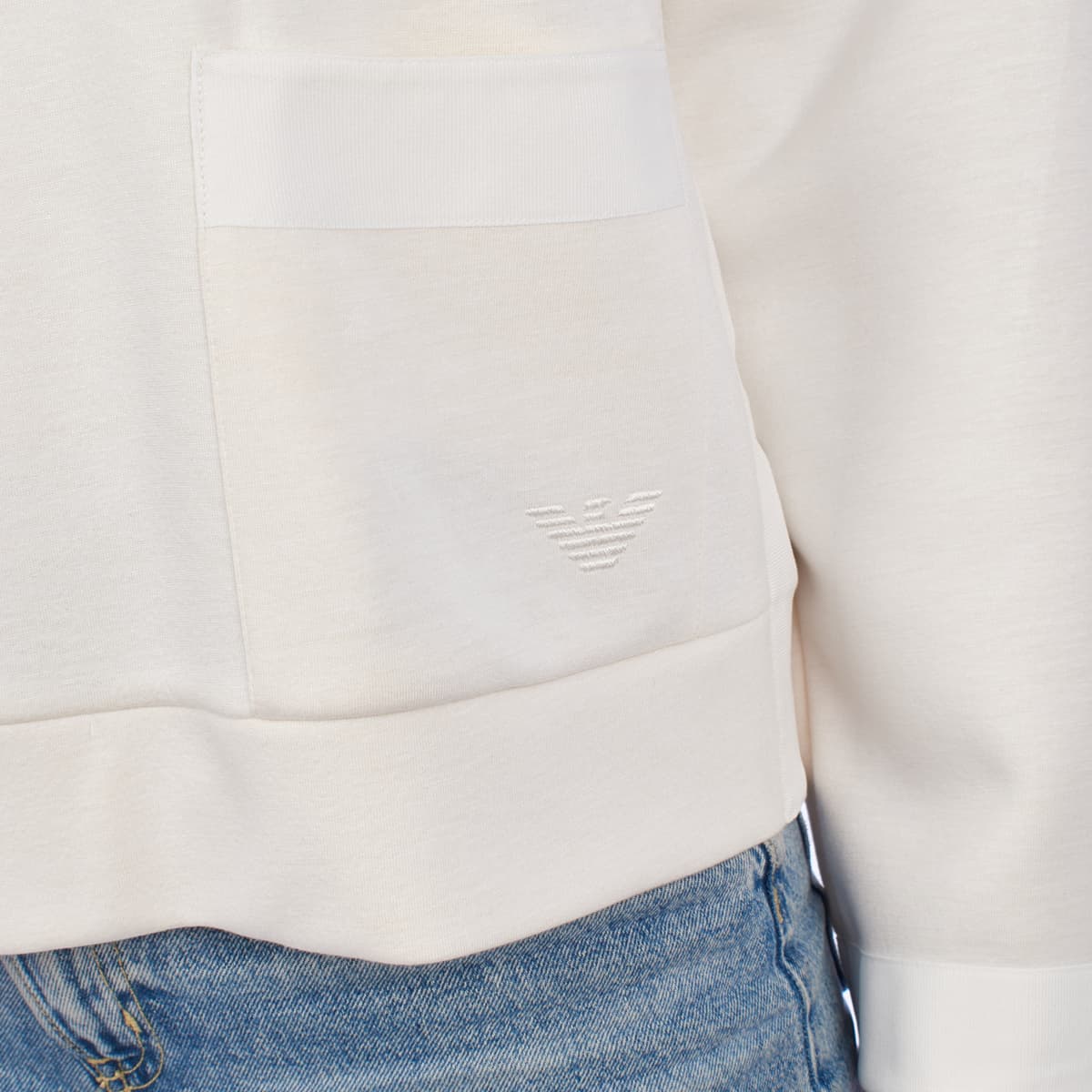 Women's Sweatshirts Emporio Armani Beige