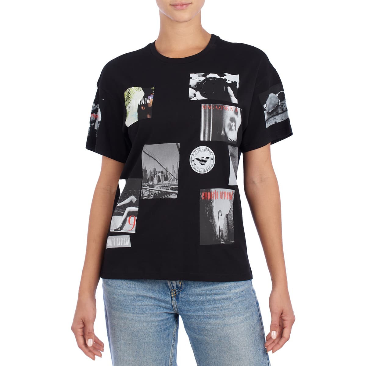Women's T-Shirts Emporio Armani Black