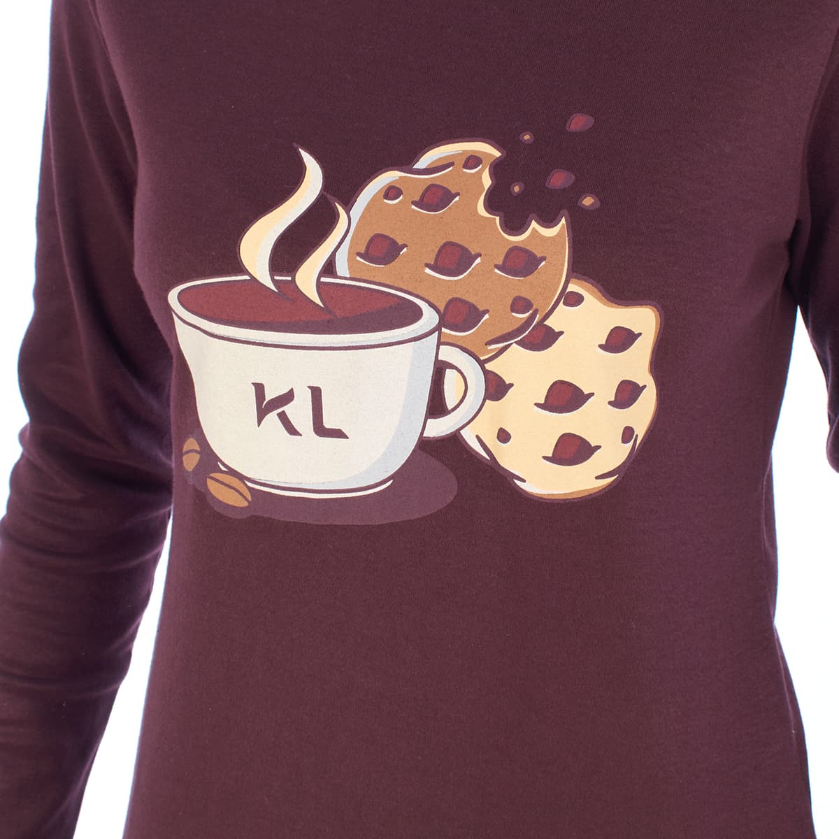 Women's Pajamas Kisses And Love Bordeaux