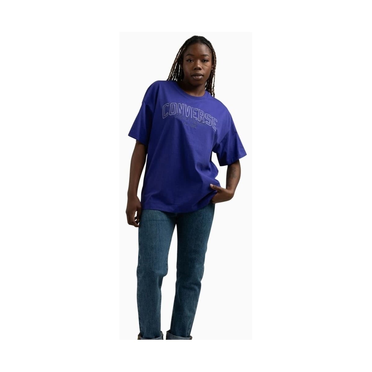 Women's T-Shirts Converse Purple