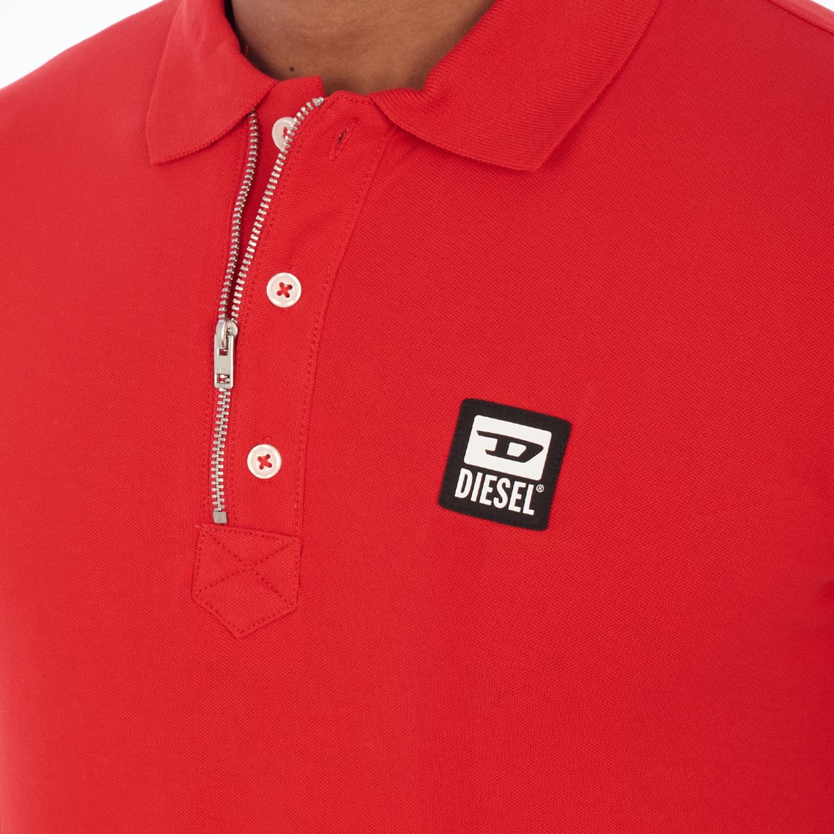 Men's Polo Shirts Diesel Red