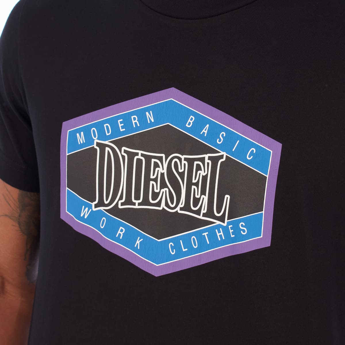 Men's T-Shirts Diesel Black