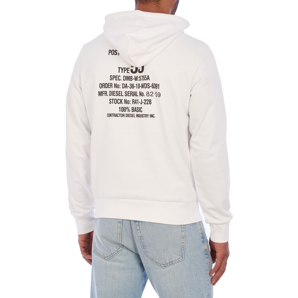 Men's Sweatshirts Diesel White