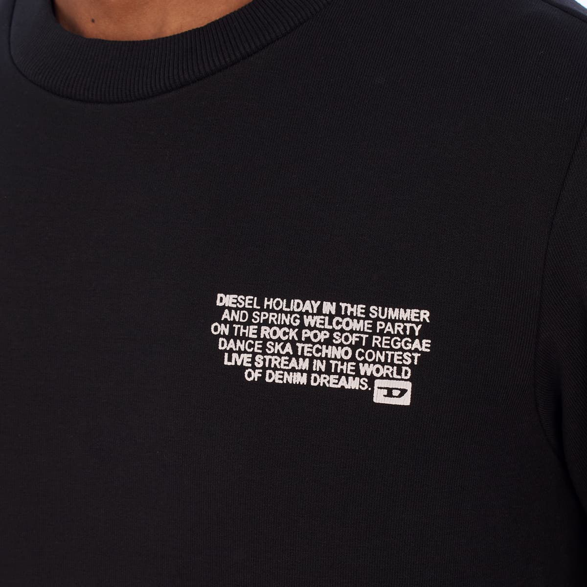 Men's Sports T-Shirts Diesel Black