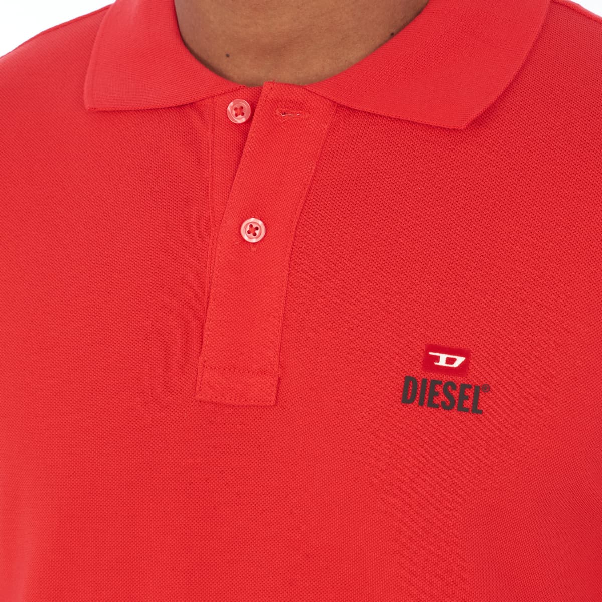 Men's Polo Shirts Diesel Red