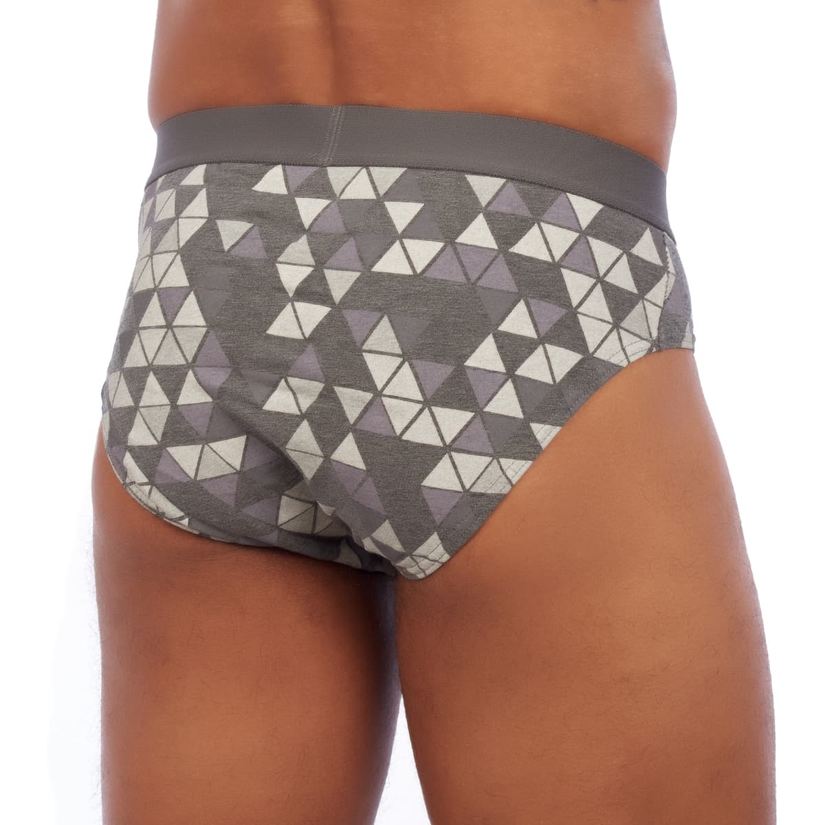 Men's Boxer Briefs Kisses And Love Gray