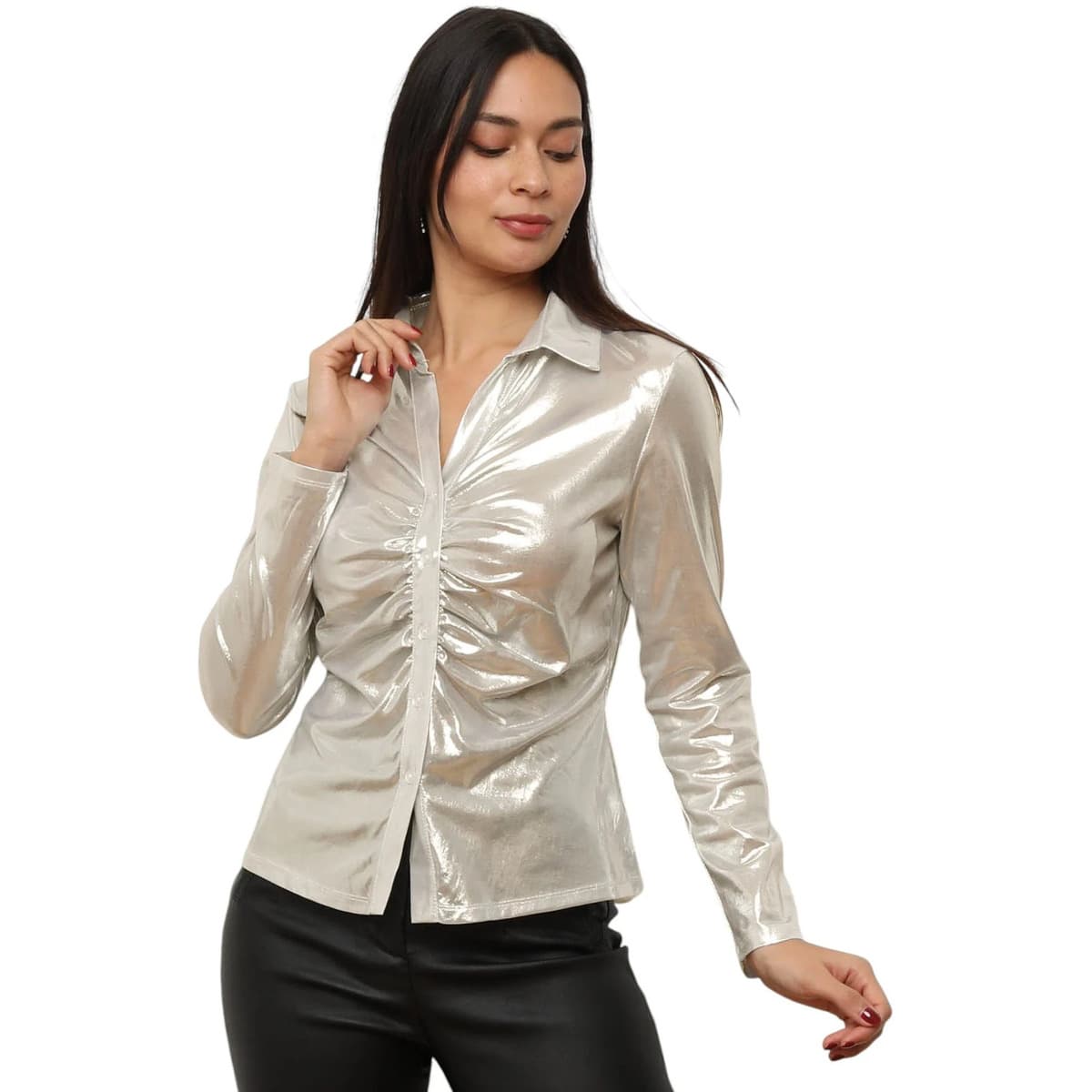 Women's Shirts La Modeuse Beige