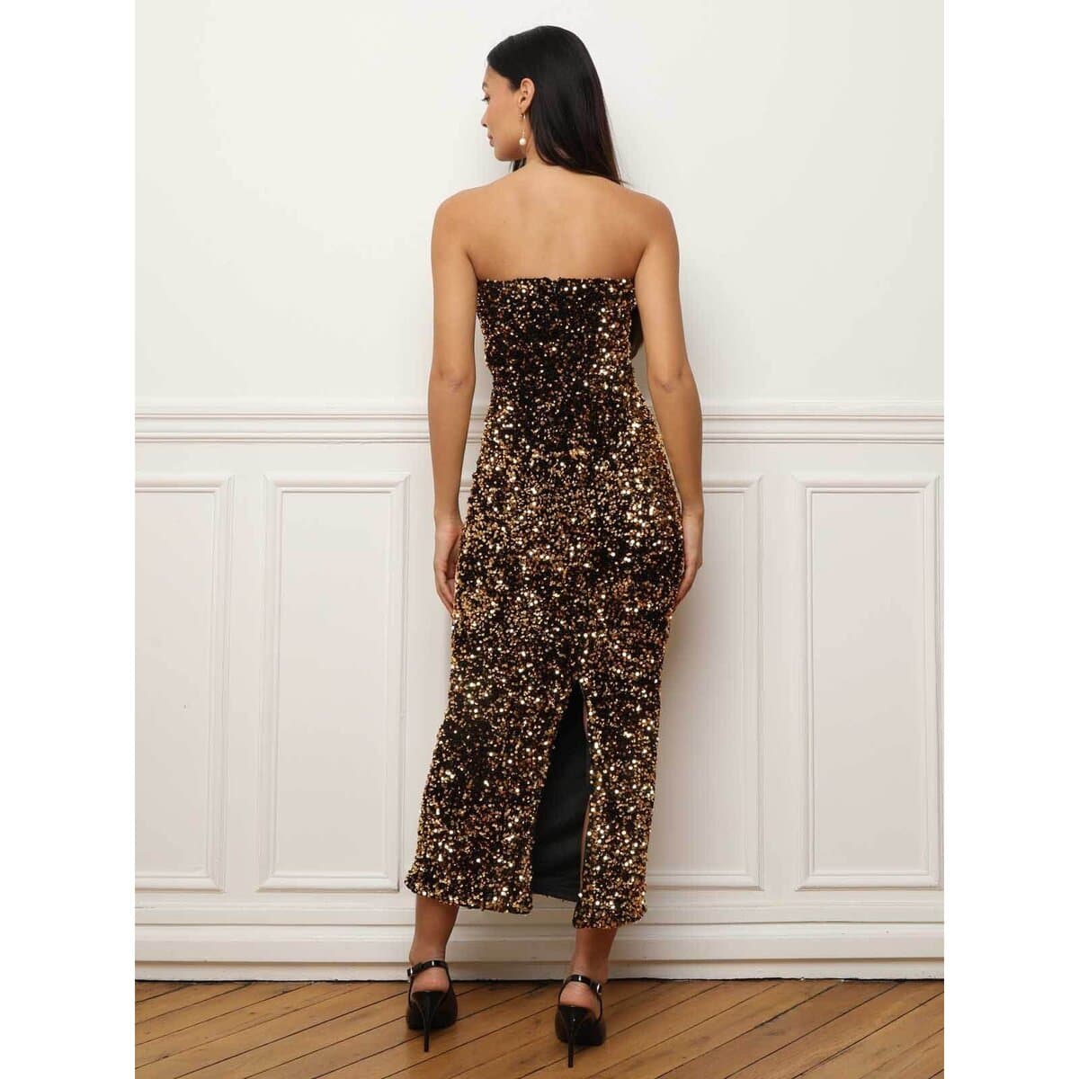 Women's Dresses La Modeuse Gold