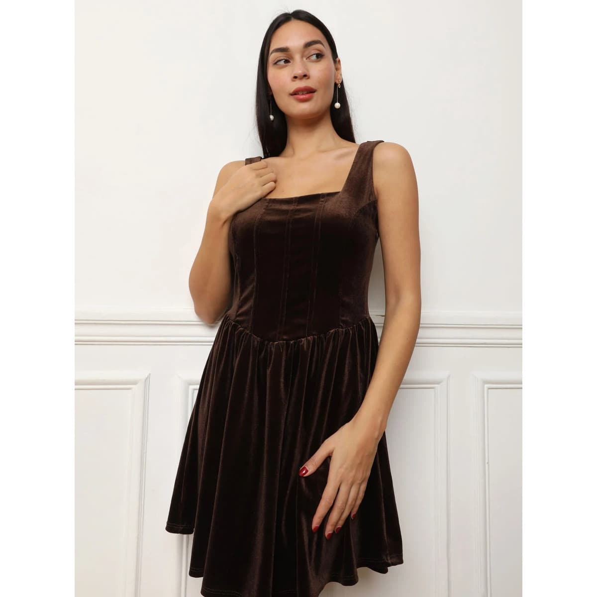 Women's Dresses La Modeuse Brown