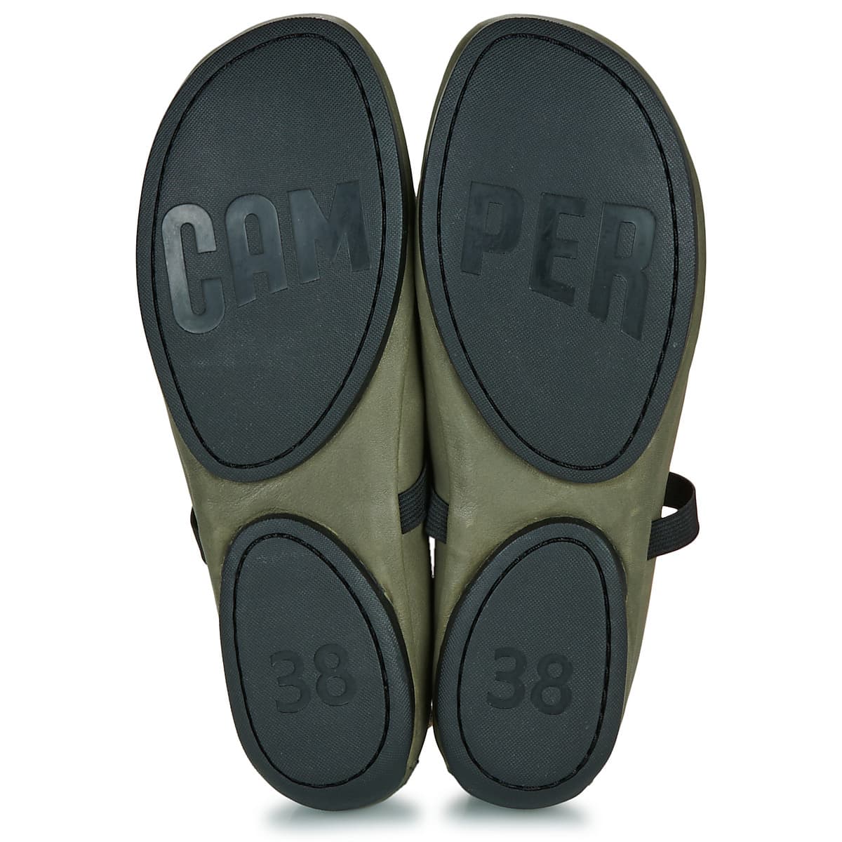 Women's Ballet Flats Camper Khaki