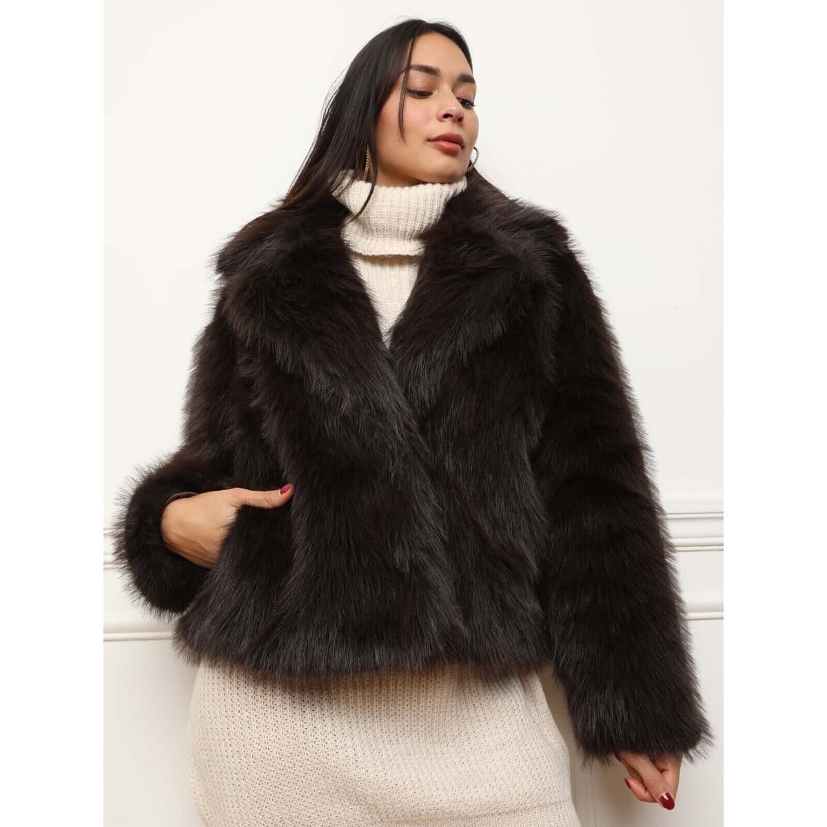 Women's Coats La Modeuse Brown