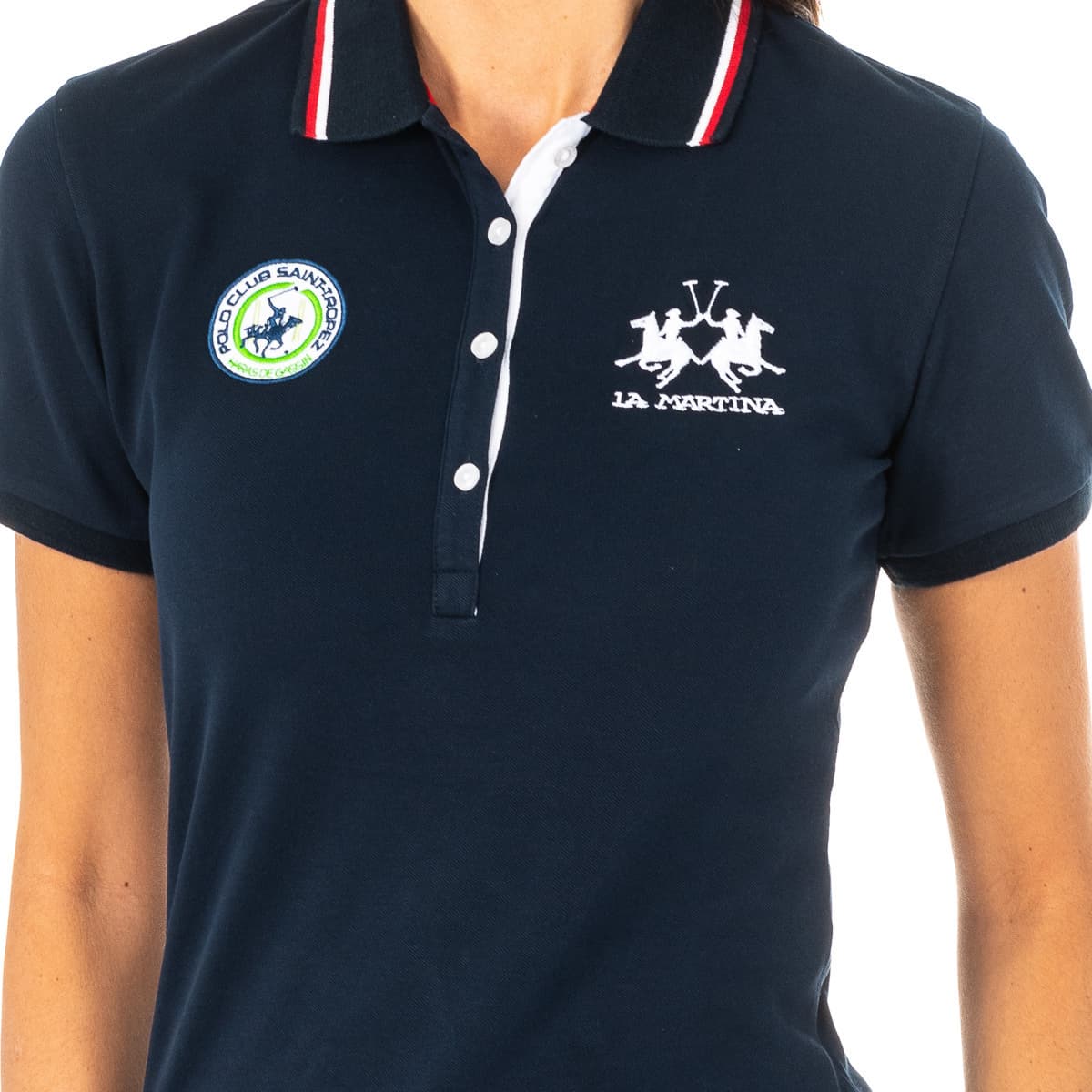 Women's Polo Shirts La Martina Blue