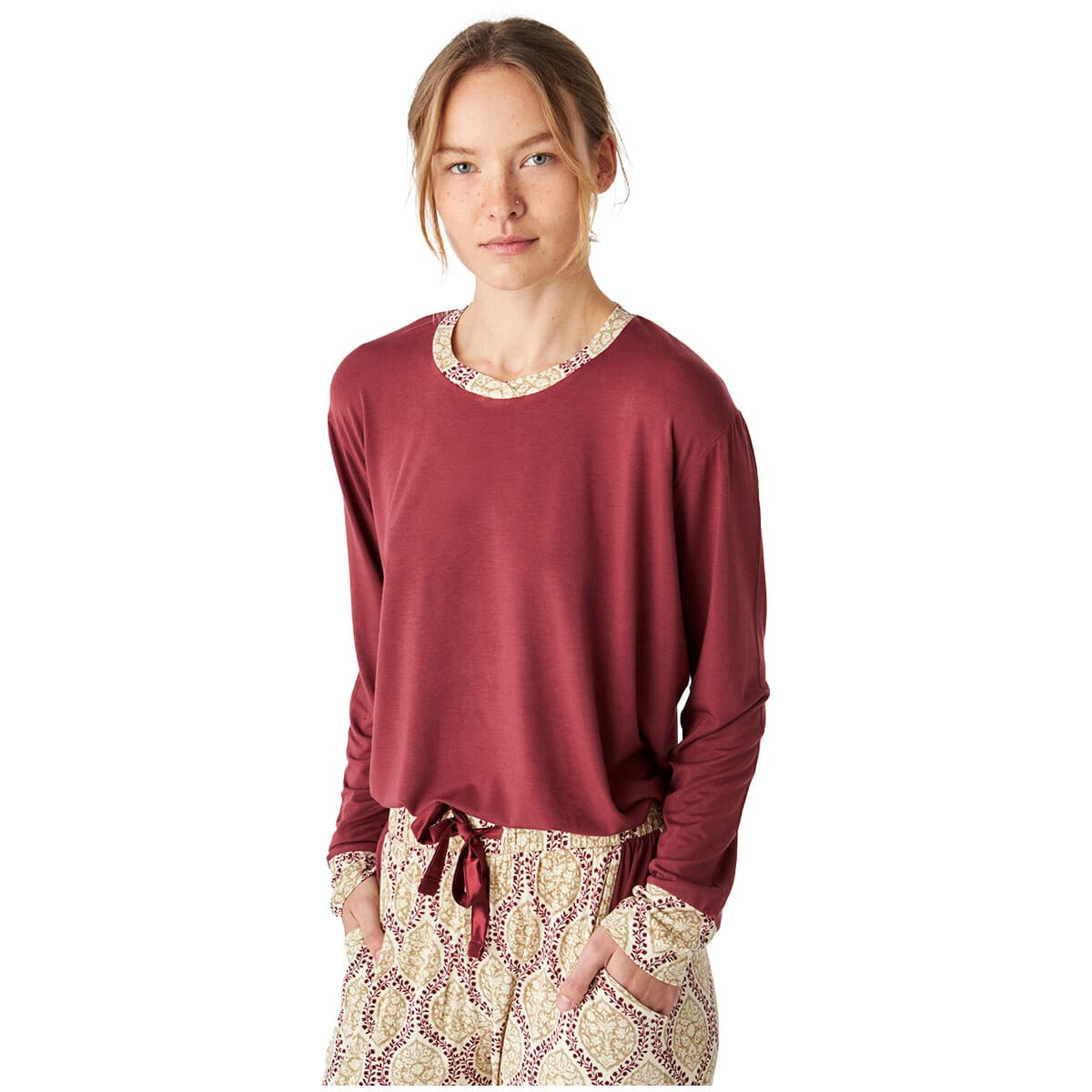 Women's Pajamas J&j Brothers Bordeaux
