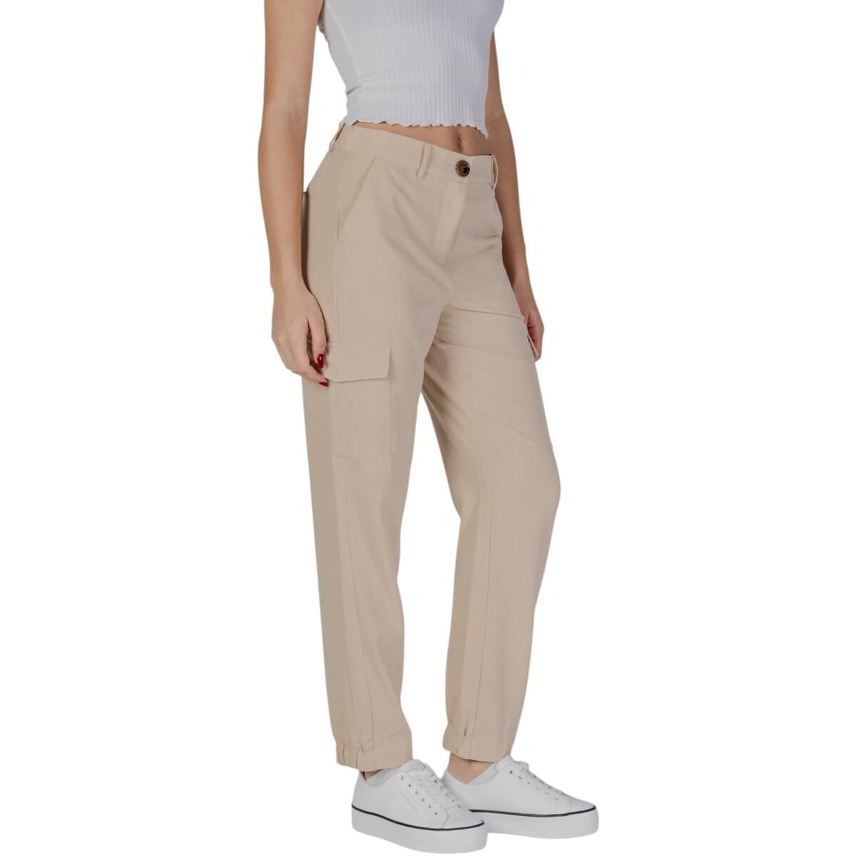 Women's Pants B.young Beige