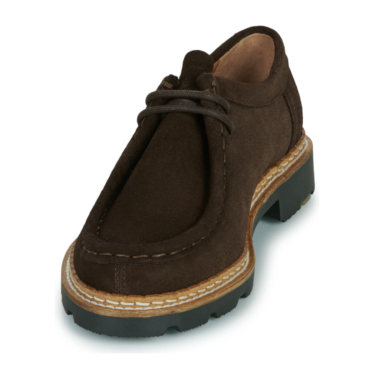 Women's Derby Shoes Pellet Brown