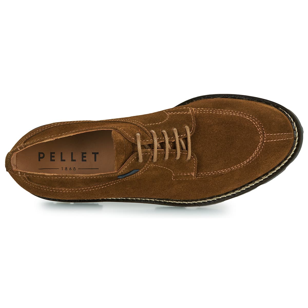 Men's Derby Shoes Pellet Brown