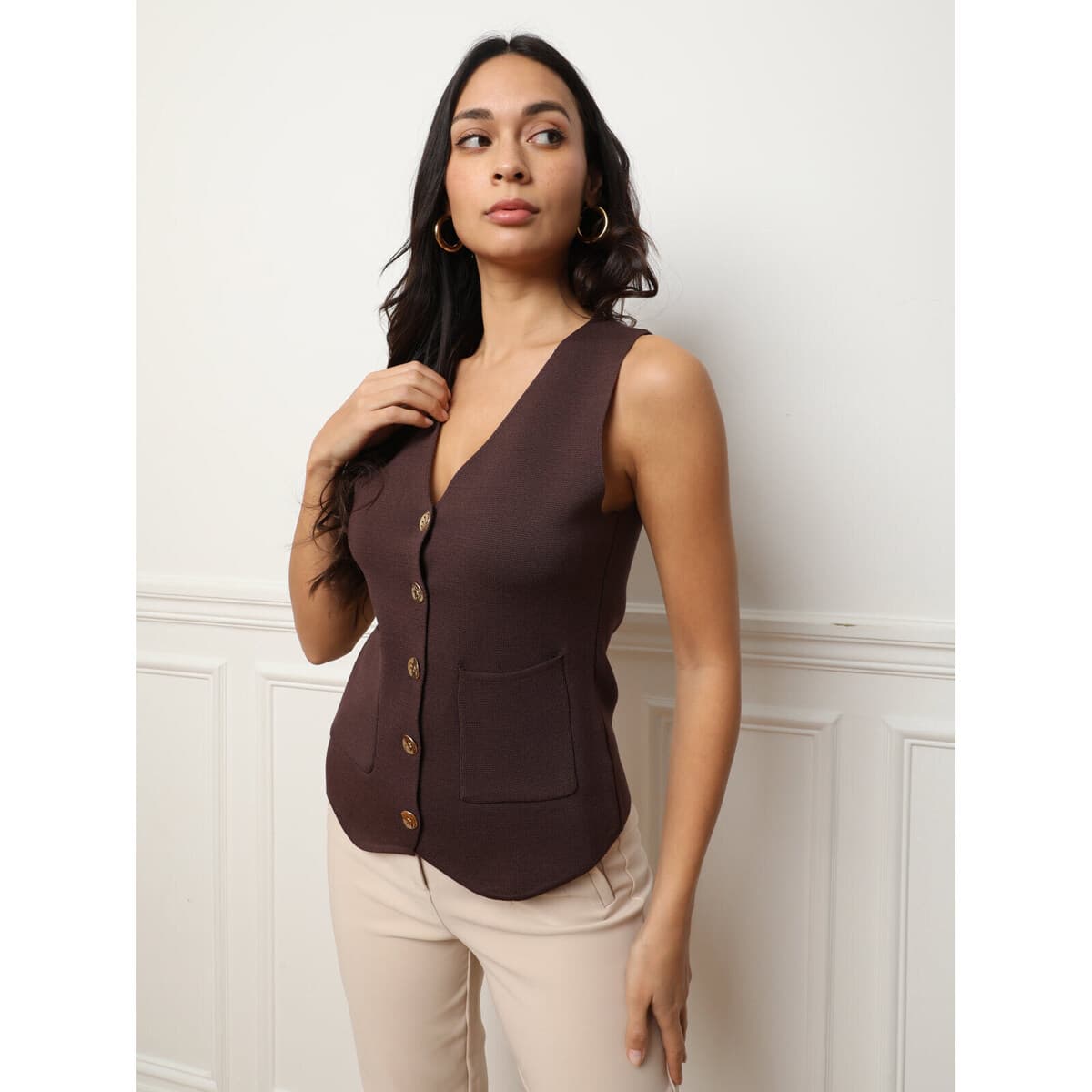 Women's Blazers La Modeuse Brown