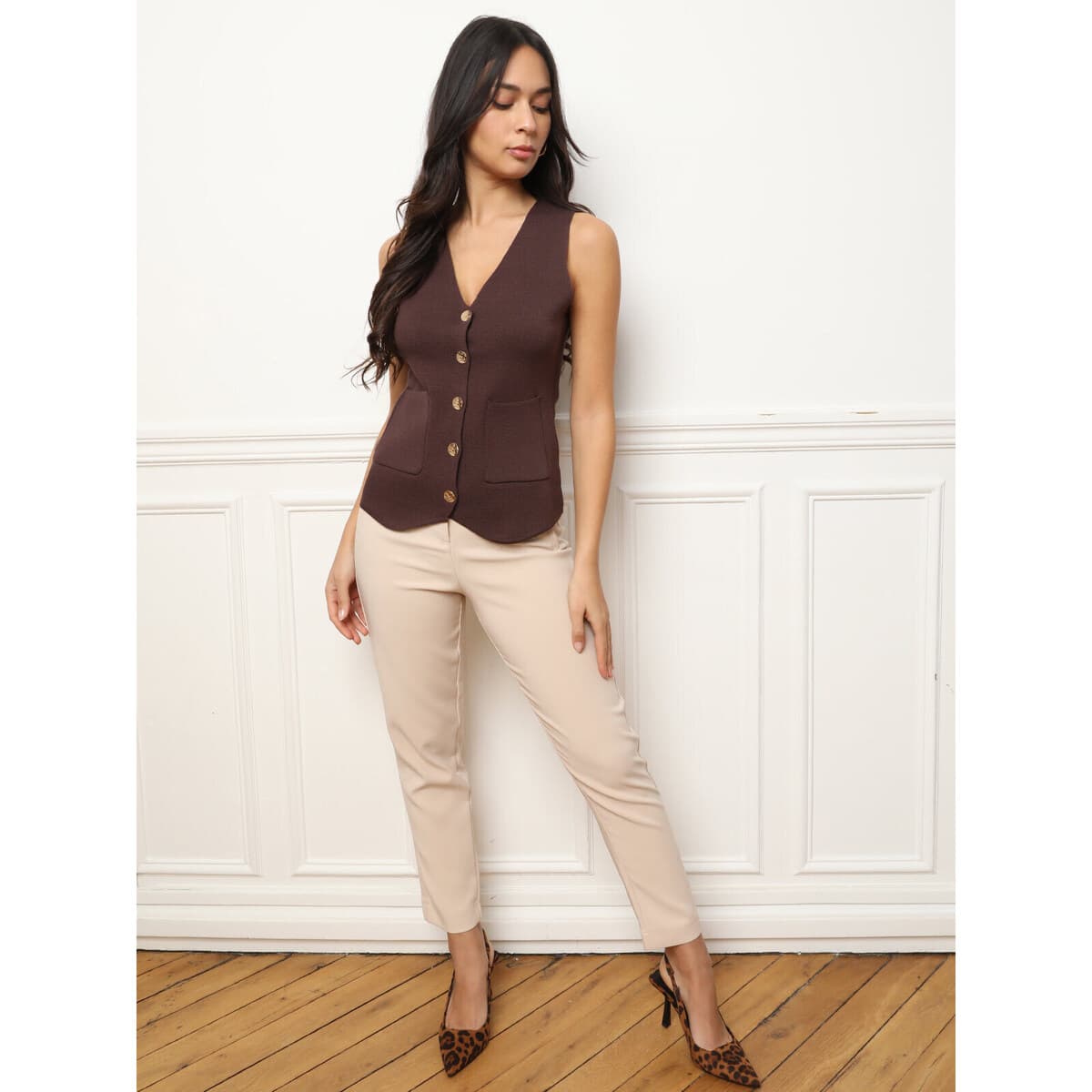 Women's Blazers La Modeuse Brown