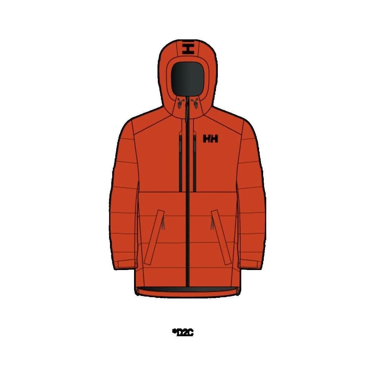 Παρκά Helly Hansen Park Puffy Extérieur Tech Patrol Orange 300