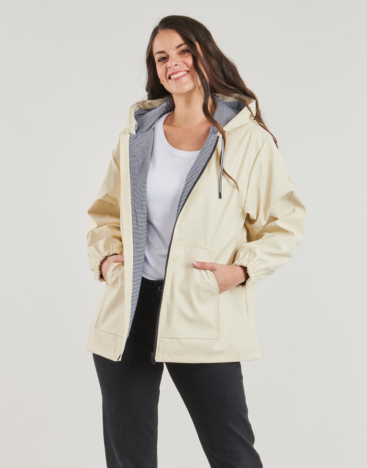 Women's Parkas Petit Bateau Beige