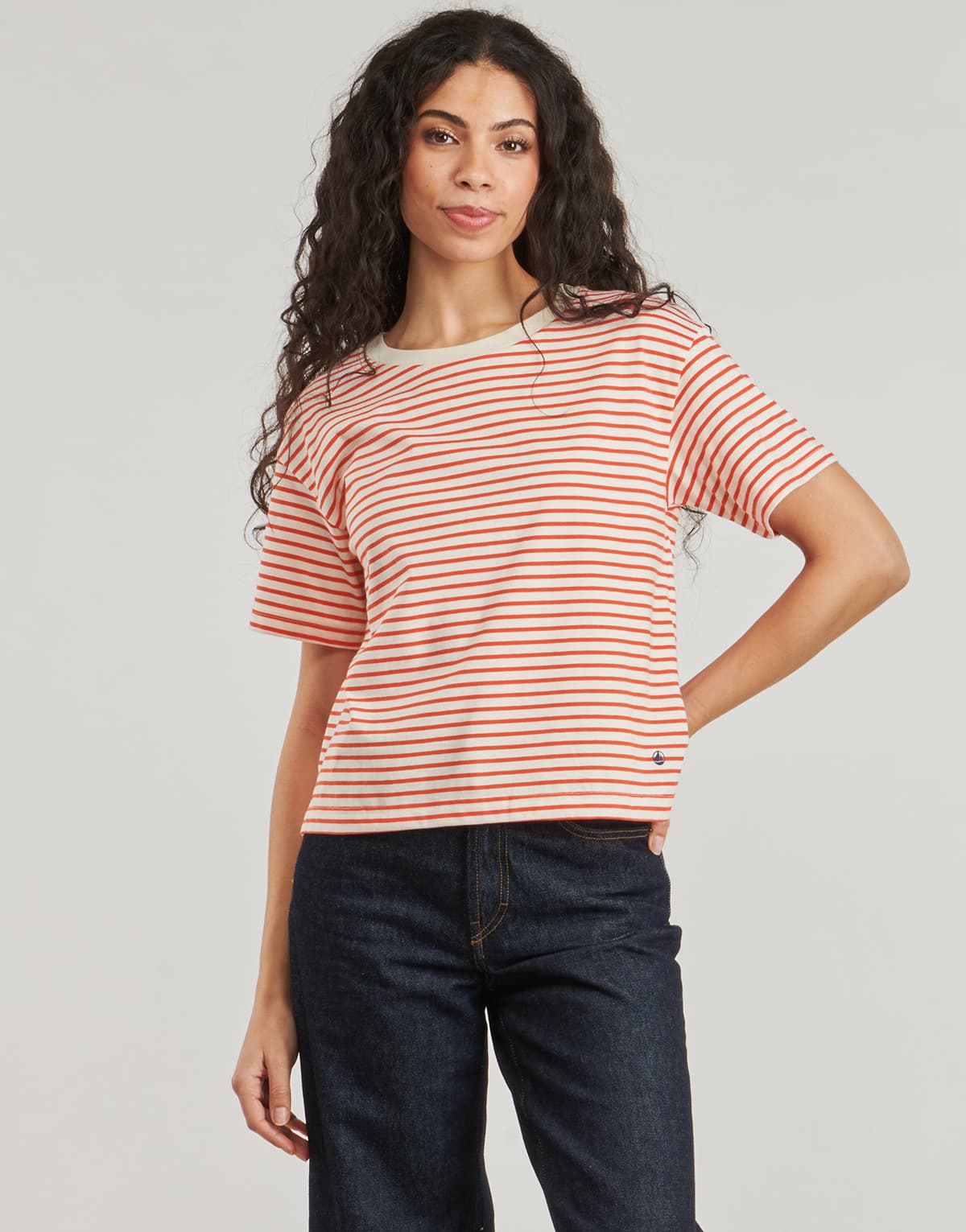 Women's T-Shirts Petit Bateau Red