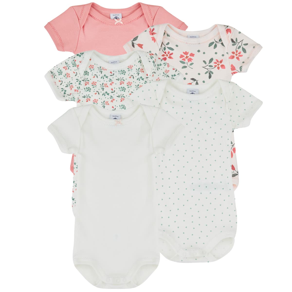 Παιδικά κορμάκια Petit Bateau 5 BODIES US MC
