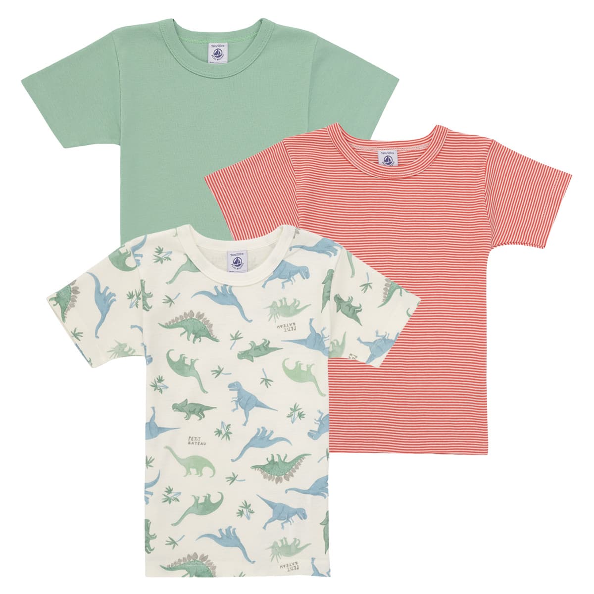 T-shirt με κοντά μανίκια Petit Bateau 3 TEE SHIRTS MC