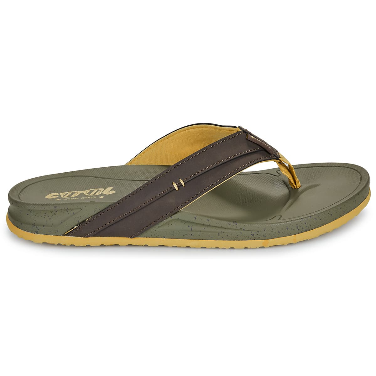 Men's Flip Flops Cool shoe Khaki
