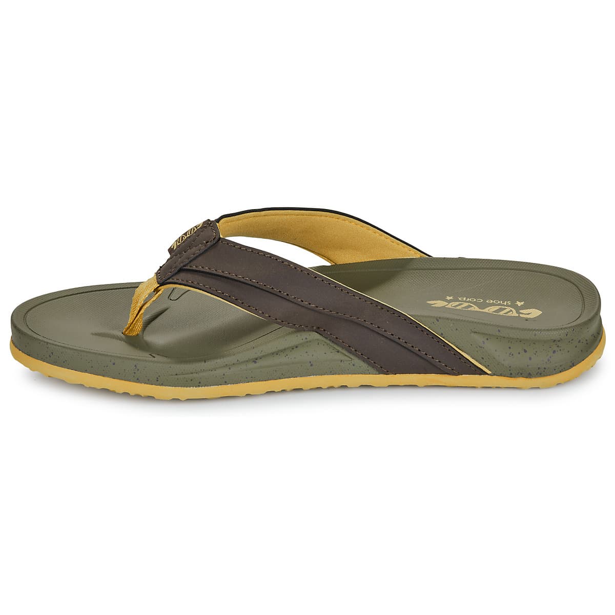 Men's Flip Flops Cool shoe Khaki