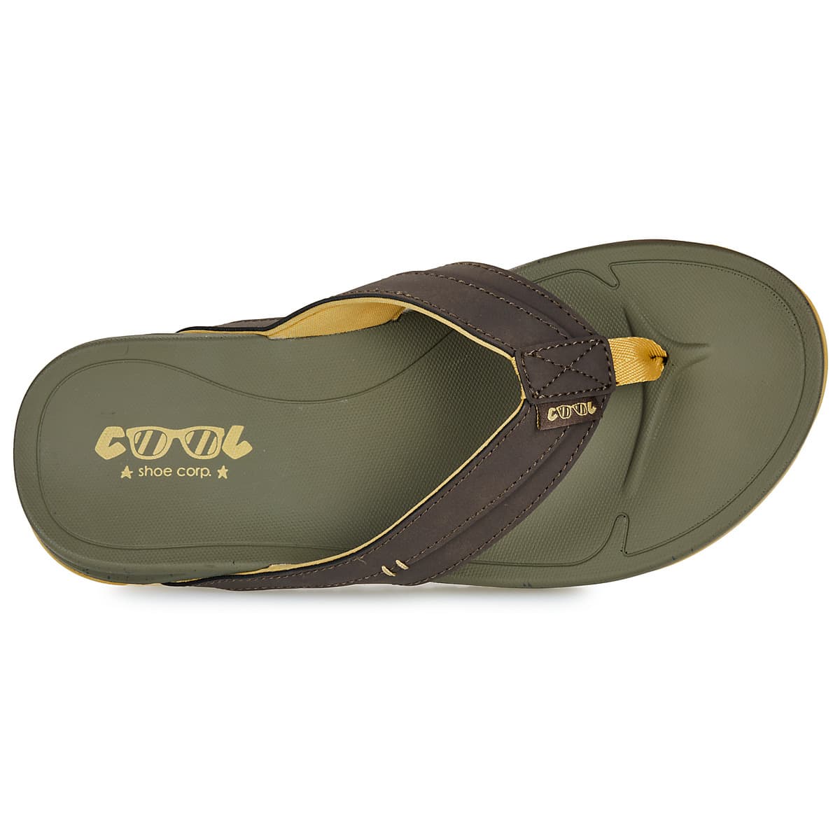 Men's Flip Flops Cool shoe Khaki