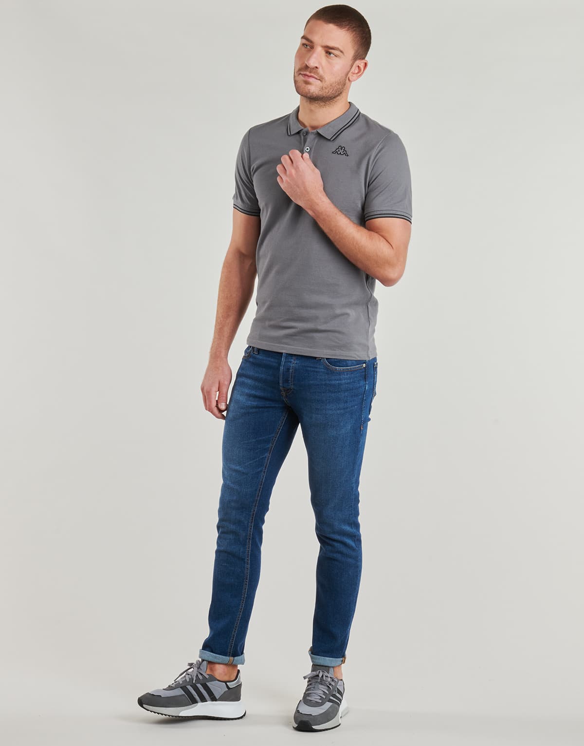 Men's Sports T-Shirts Kappa Gray