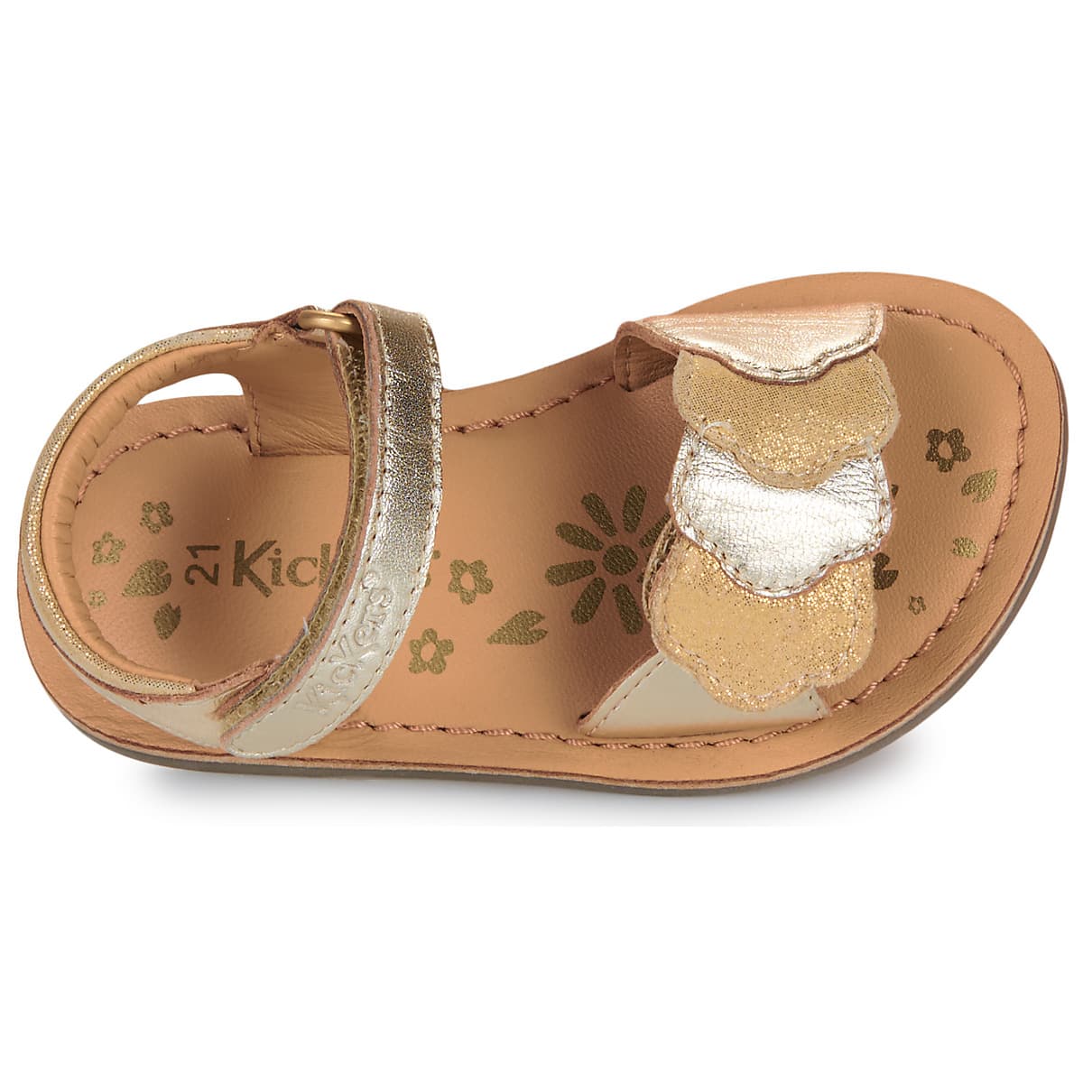 Girls' Sandals Kickers Gold