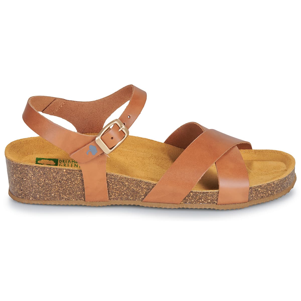 Women's Platforms Dream in Green Brown