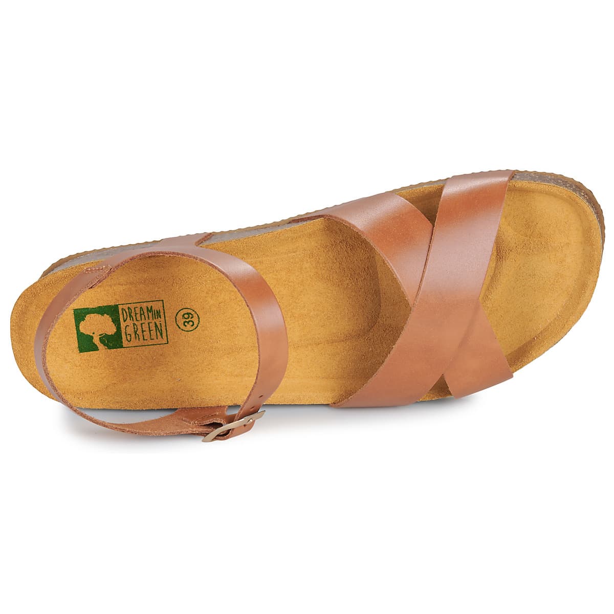 Women's Platforms Dream in Green Brown