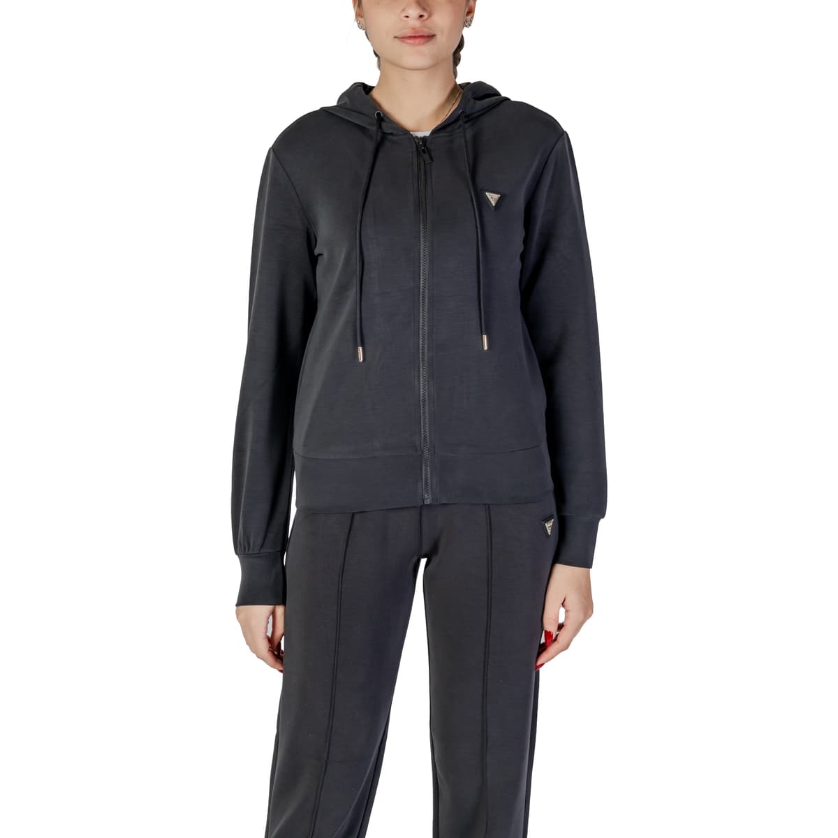 T-shirt με κουκούλα Guess OLYMPE FULL ZIP V4YQ06 KCAY2